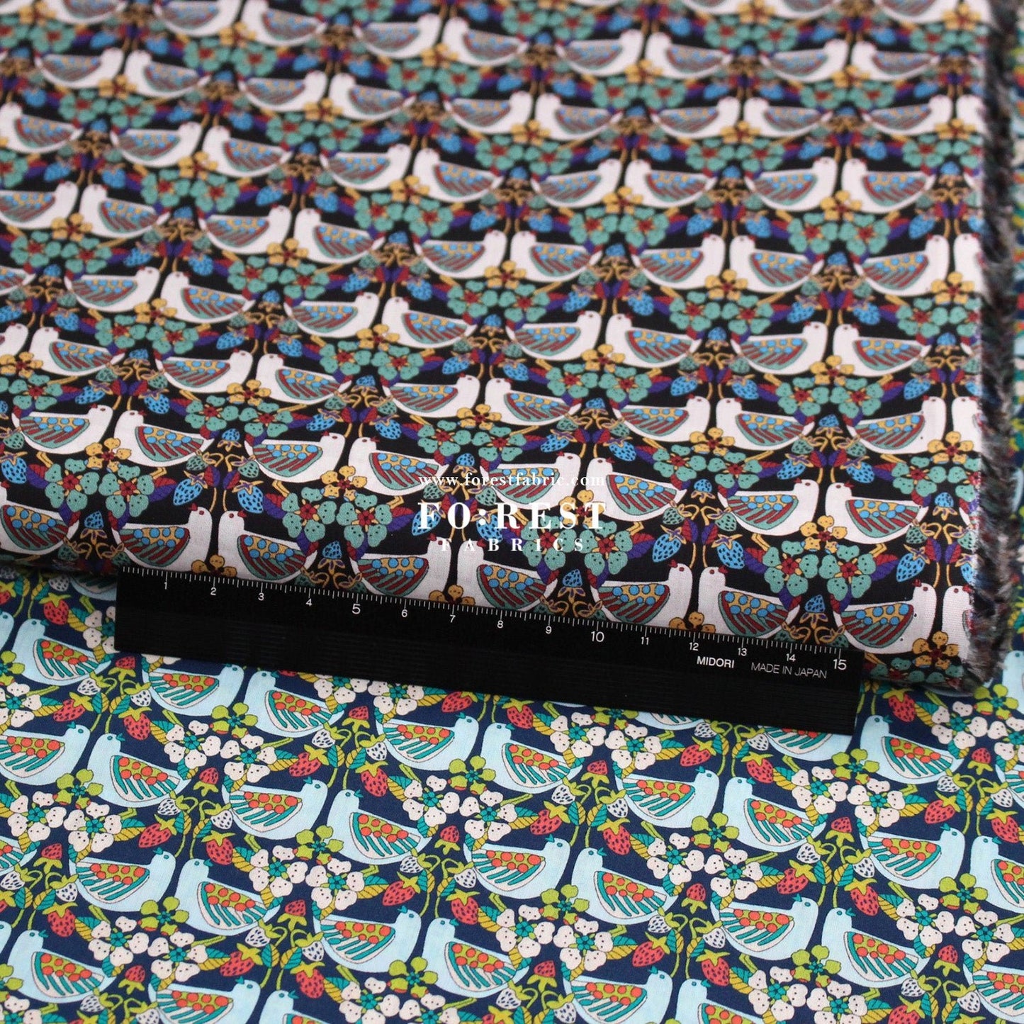 Liberty of London (Cotton Tana Lawn Fabric) - Strawberry Feast - FO:REST Fabric 布恩堂Liberty fabrictana lawnjapanese fabricykk zipper