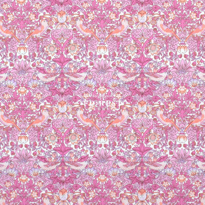 Liberty of London (Cotton Tana Lawn Fabric) - Strawberry thief spring Metalic E - FO:REST Fabric 布恩堂Liberty fabrictana lawnjapanese fabricykk zipper