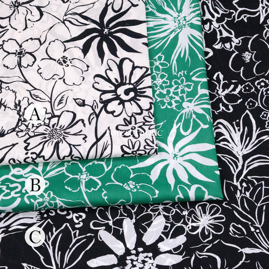 Liberty of London (Cotton Tana Lawn Fabric) - Studio Florals - FO:REST Fabric 布恩堂Liberty fabrictana lawnjapanese fabricykk zipper