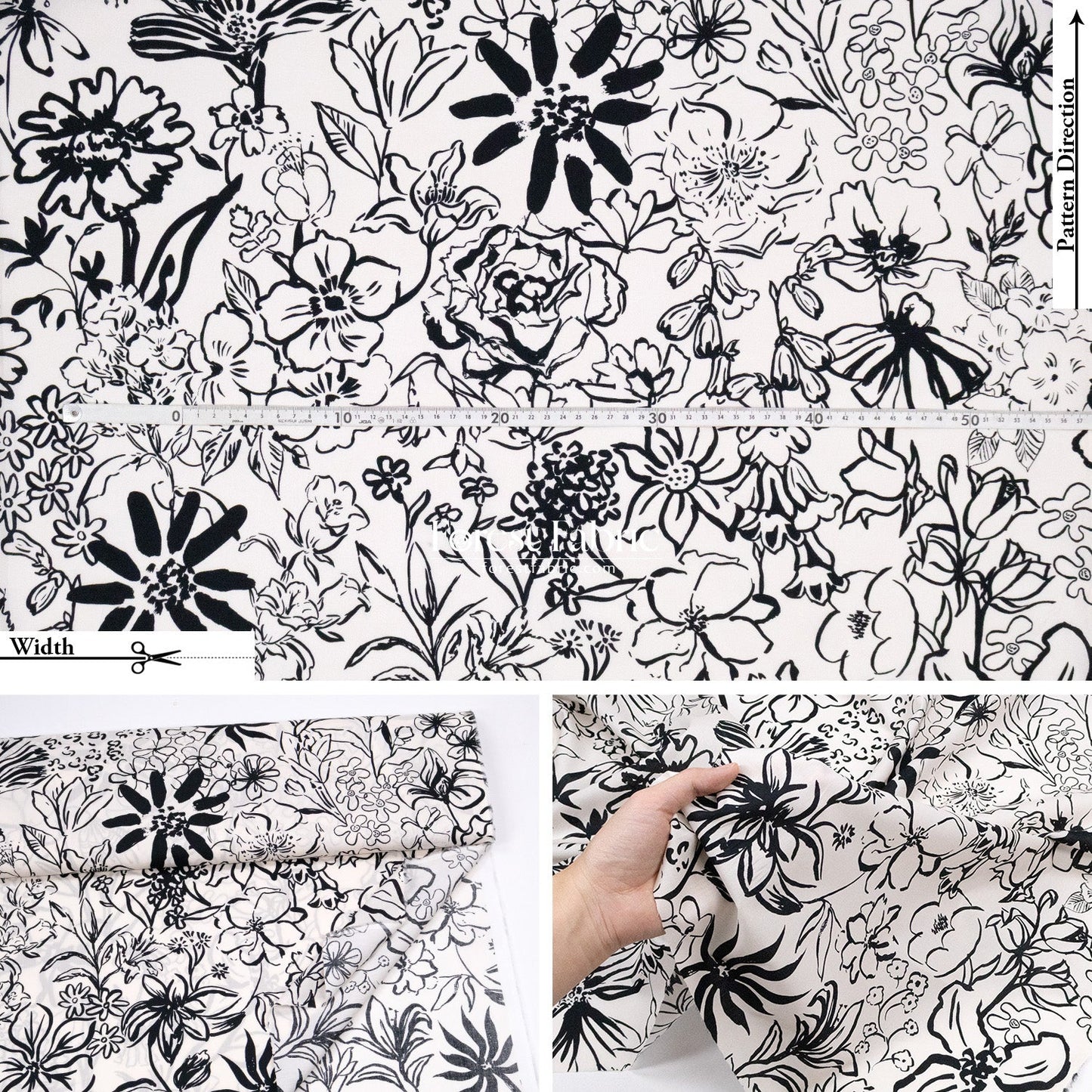 Liberty of London (Cotton Tana Lawn Fabric) - Studio Florals - FO:REST Fabric 布恩堂Liberty fabrictana lawnjapanese fabricykk zipper
