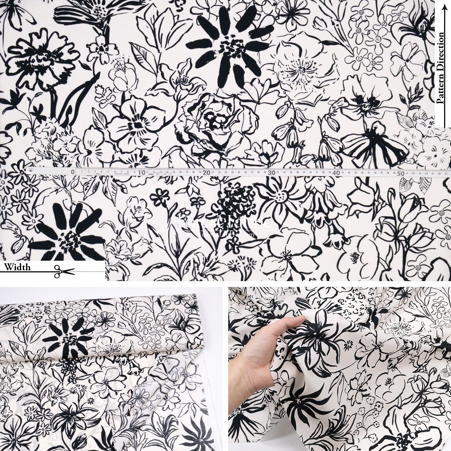 Liberty of London (Cotton Tana Lawn Fabric) - Studio Florals - FO:REST Fabric 布恩堂Liberty fabrictana lawnjapanese fabricykk zipper