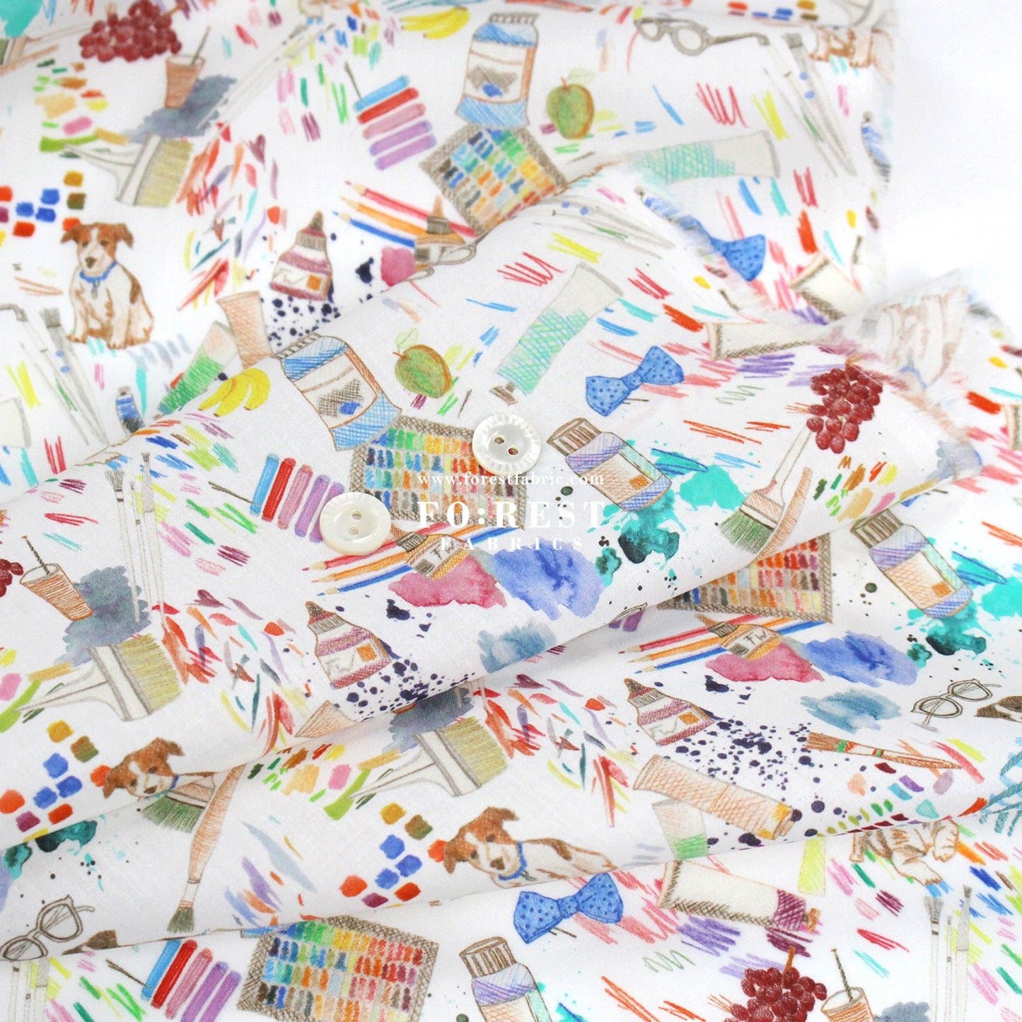 Liberty of London (Cotton Tana Lawn Fabric) - Studio - FO:REST Fabric 布恩堂Liberty fabrictana lawnjapanese fabricykk zipper