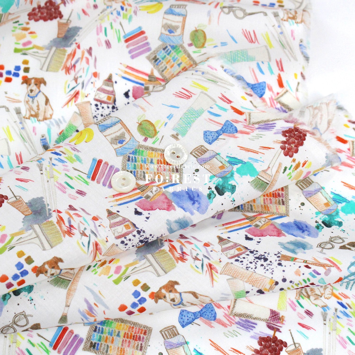 Liberty of London (Cotton Tana Lawn Fabric) - Studio - FO:REST Fabric 布恩堂Liberty fabrictana lawnjapanese fabricykk zipper