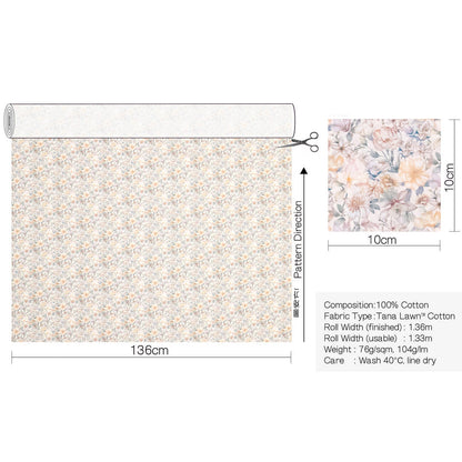 Liberty of London (Cotton Tana Lawn Fabric) - Summer Garden - FO:REST Fabric 布恩堂Liberty fabrictana lawnjapanese fabricykk zipper