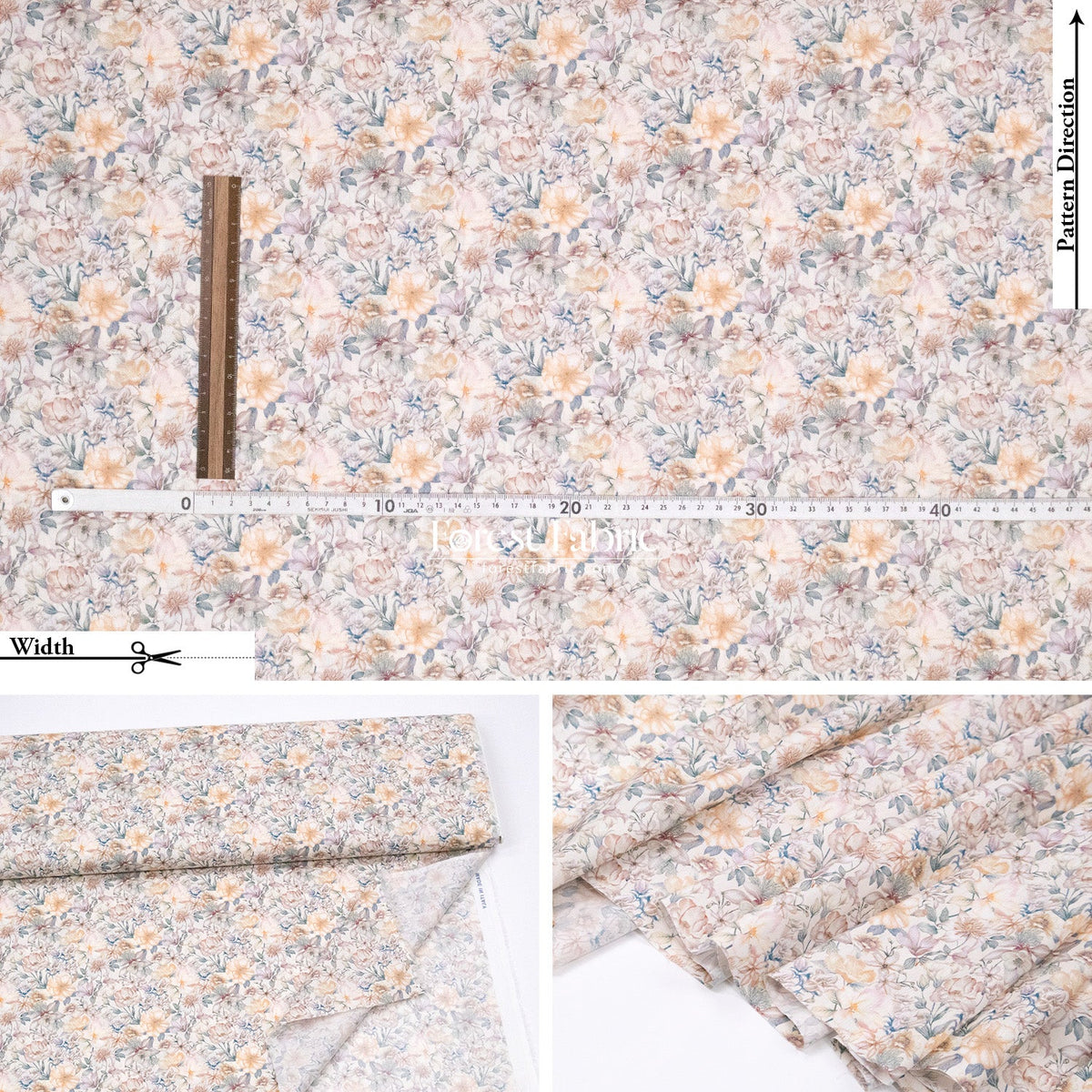 Liberty of London (Cotton Tana Lawn Fabric) - Summer Garden - FO:REST Fabric 布恩堂Liberty fabrictana lawnjapanese fabricykk zipper