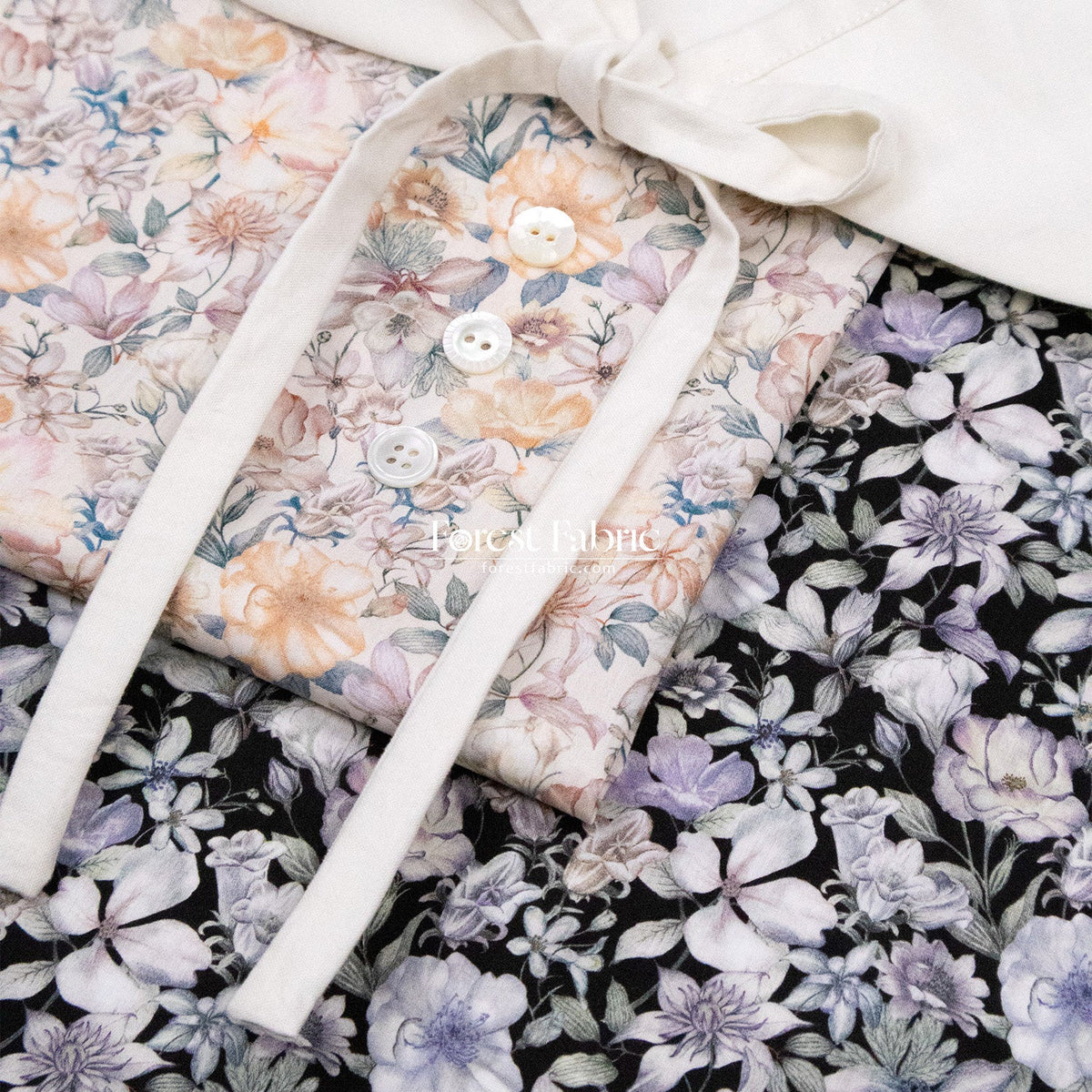 Liberty of London (Cotton Tana Lawn Fabric) - Summer Garden - FO:REST Fabric 布恩堂Liberty fabrictana lawnjapanese fabricykk zipper