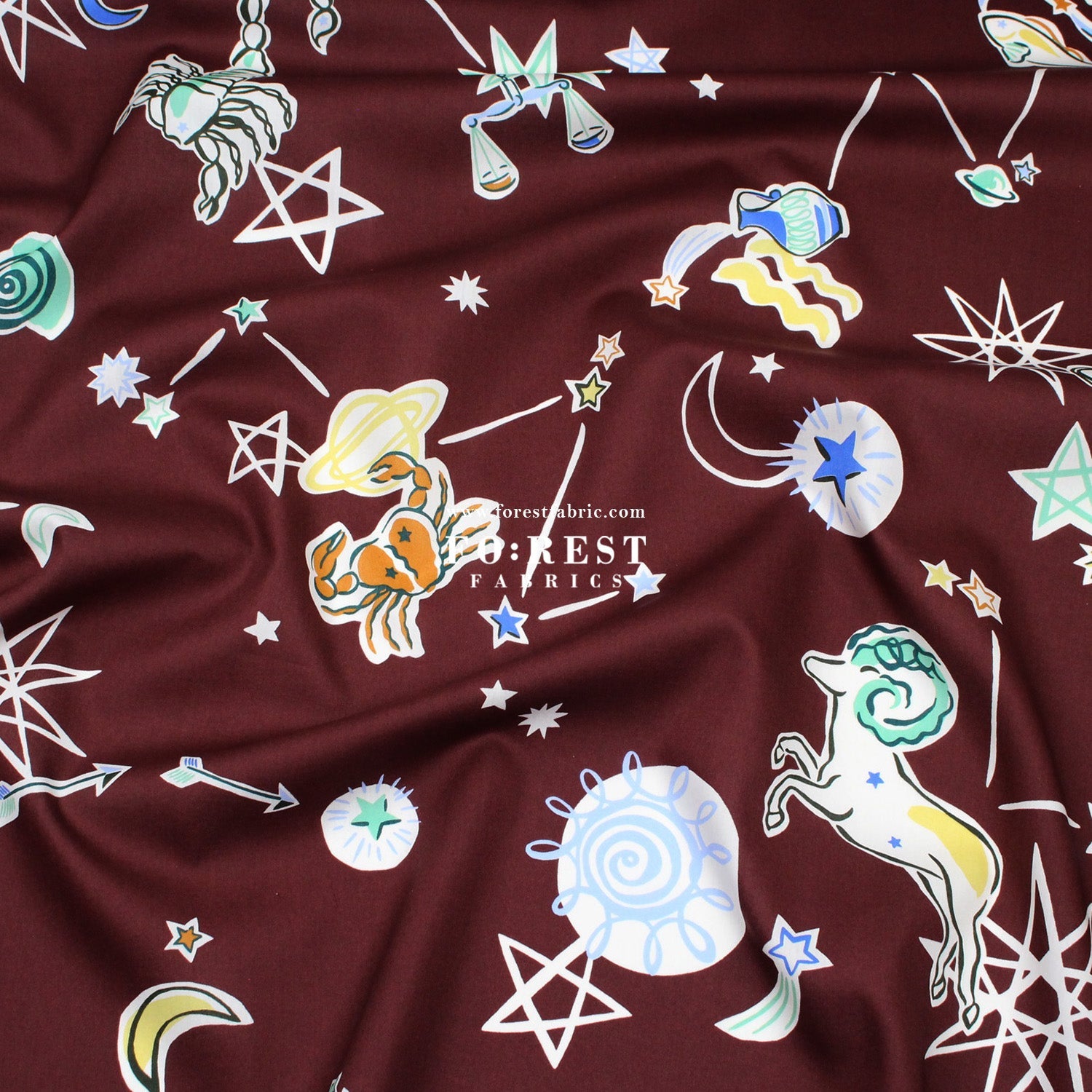 Liberty of London (Cotton Tana Lawn Fabric) - Surrealist Sky - FO:REST Fabric 布恩堂Liberty fabrictana lawnjapanese fabricykk zipper