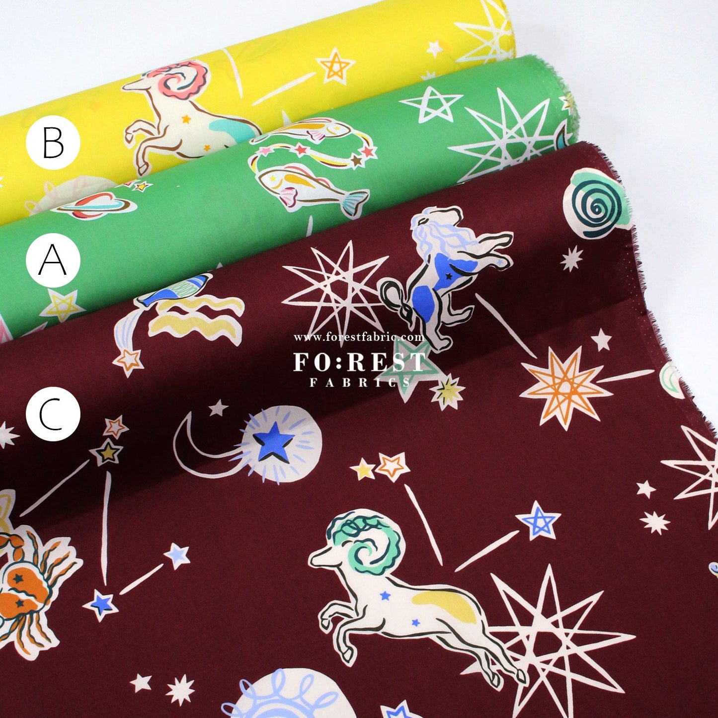 Liberty of London (Cotton Tana Lawn Fabric) - Surrealist Sky - FO:REST Fabric 布恩堂Liberty fabrictana lawnjapanese fabricykk zipper