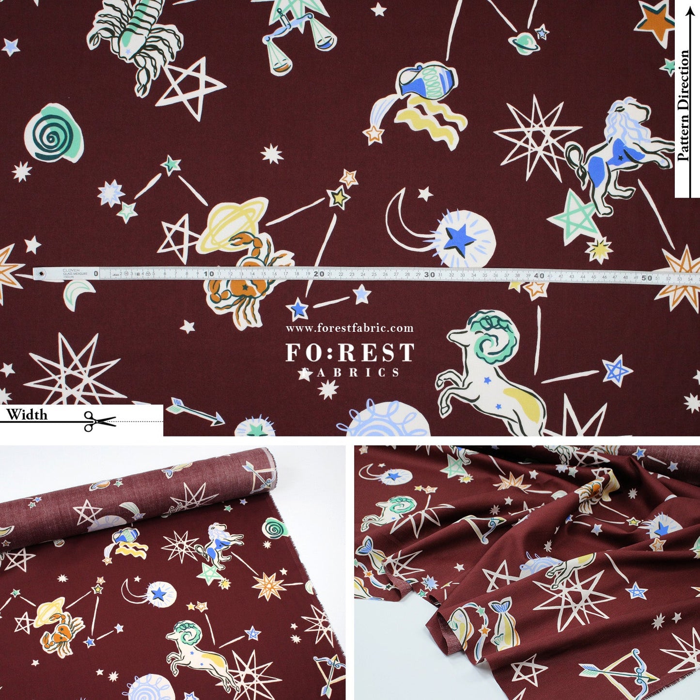 Liberty of London (Cotton Tana Lawn Fabric) - Surrealist Sky - FO:REST Fabric 布恩堂Liberty fabrictana lawnjapanese fabricykk zipper