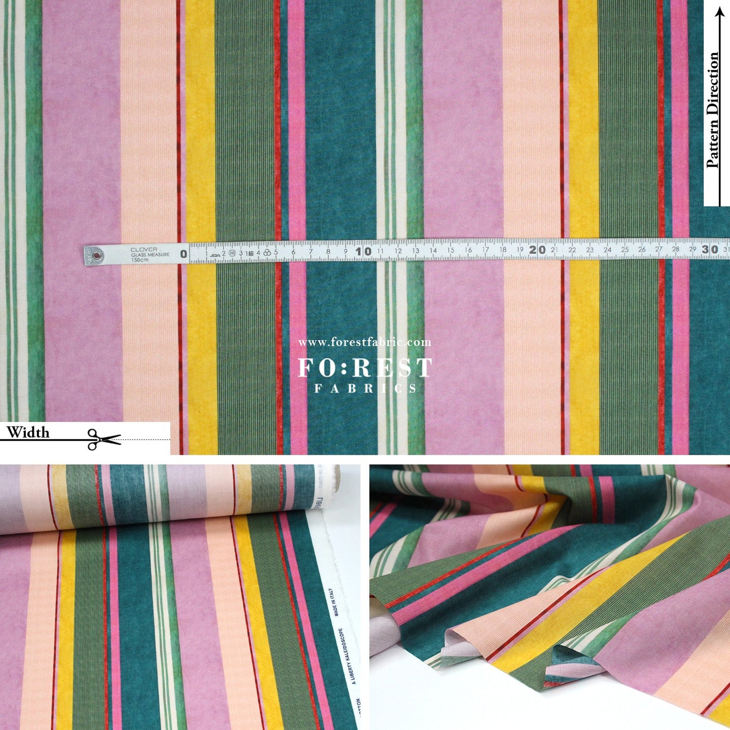 Liberty of London (Cotton Tana Lawn Fabric) - swatch - FO:REST Fabric 布恩堂Liberty fabrictana lawnjapanese fabricykk zipper