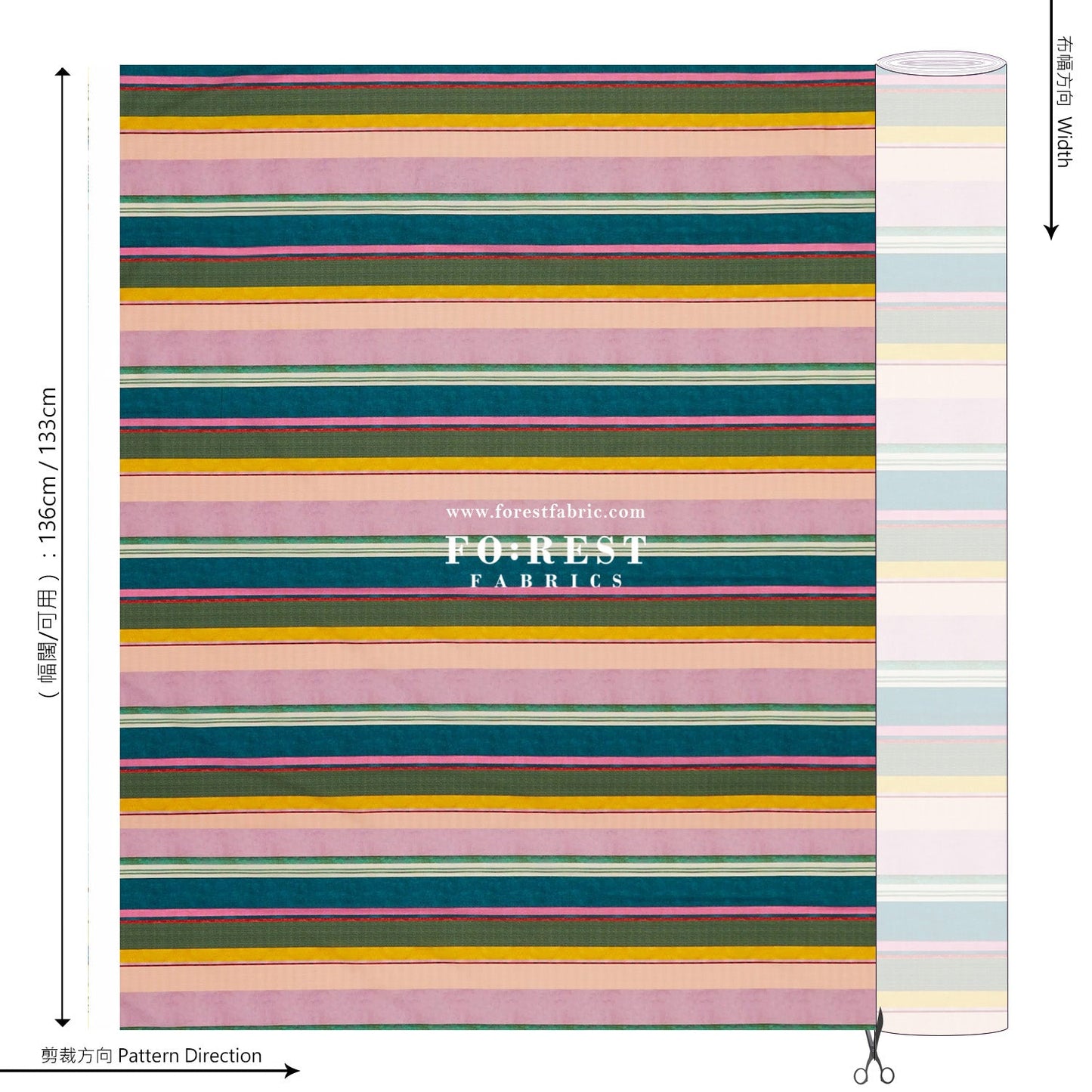 Liberty of London (Cotton Tana Lawn Fabric) - swatch - FO:REST Fabric 布恩堂Liberty fabrictana lawnjapanese fabricykk zipper