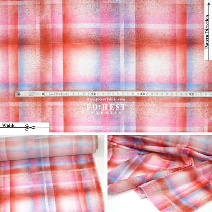 Liberty of London (Cotton Tana Lawn Fabric) - technicolour check B - FO:REST Fabric 布恩堂Liberty fabrictana lawnjapanese fabricykk zipper