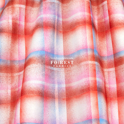 Liberty of London (Cotton Tana Lawn Fabric) - technicolour check B - FO:REST Fabric 布恩堂Liberty fabrictana lawnjapanese fabricykk zipper