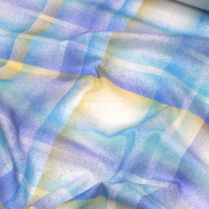 Liberty of London (Cotton Tana Lawn Fabric) - technicolour check C - FO:REST Fabric 布恩堂Liberty fabrictana lawnjapanese fabricykk zipper