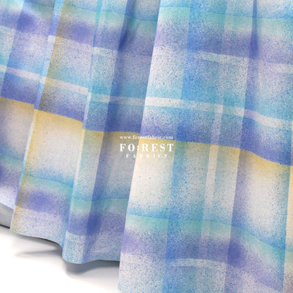 Liberty of London (Cotton Tana Lawn Fabric) - technicolour check C - FO:REST Fabric 布恩堂Liberty fabrictana lawnjapanese fabricykk zipper