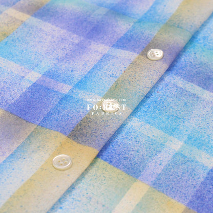 Liberty of London (Cotton Tana Lawn Fabric) - technicolour check C - FO:REST Fabric 布恩堂Liberty fabrictana lawnjapanese fabricykk zipper