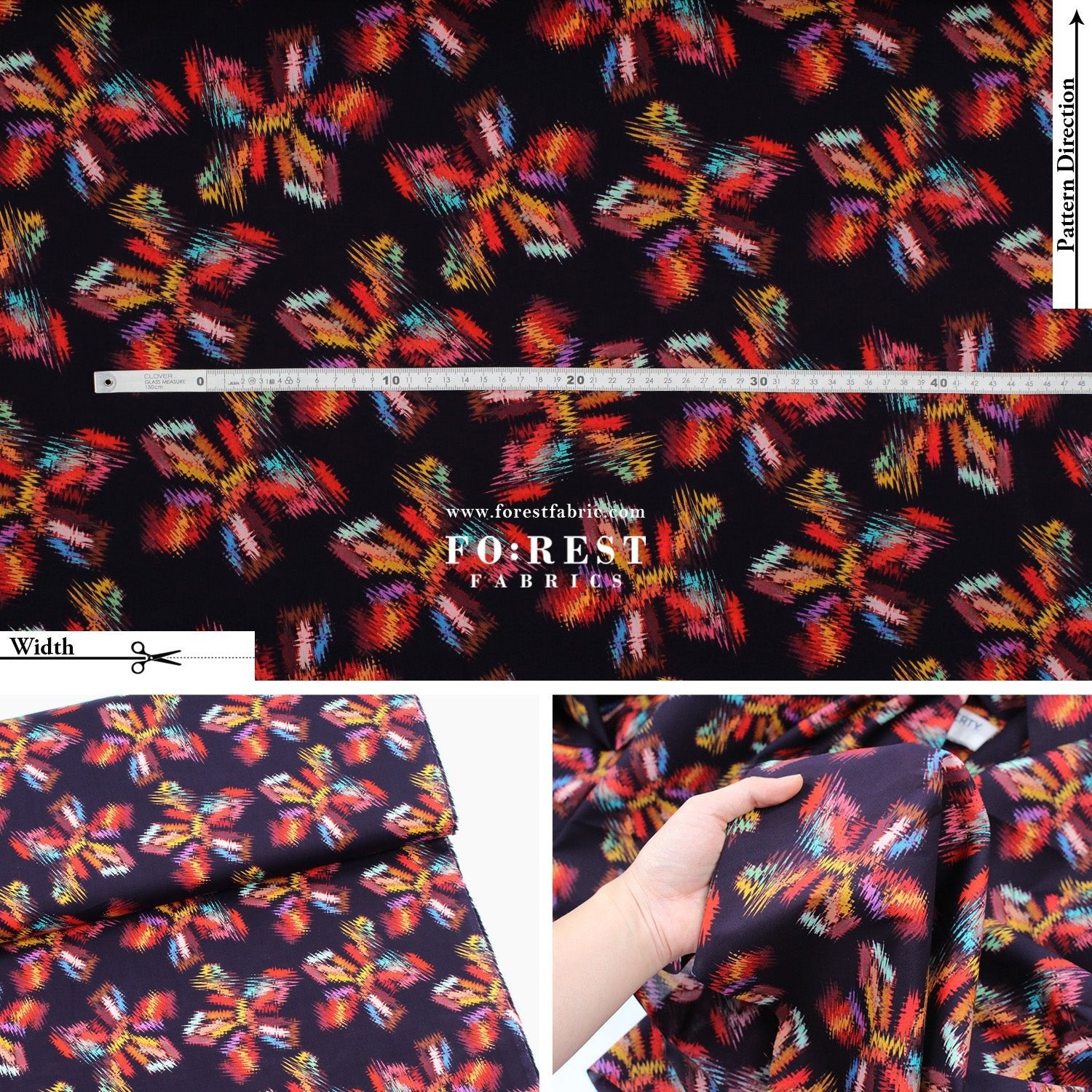 Liberty of London (Cotton Tana Lawn Fabric) - Techno Beat - FO:REST Fabric 布恩堂Liberty fabrictana lawnjapanese fabricykk zipper