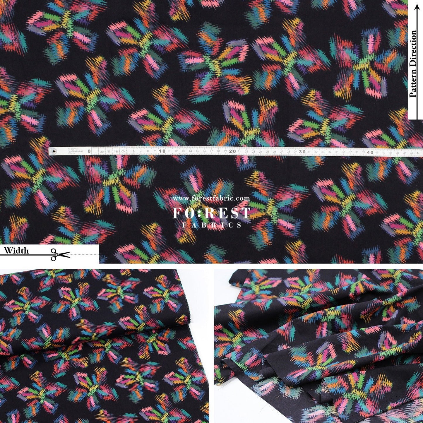 Liberty of London (Cotton Tana Lawn Fabric) - Techno Beat - FO:REST Fabric 布恩堂Liberty fabrictana lawnjapanese fabricykk zipper