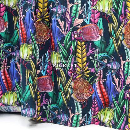 Liberty of London (Cotton Tana Lawn Fabric) - The Aquatic Garden A - FO:REST Fabric 布恩堂Liberty fabrictana lawnjapanese fabricykk zipper