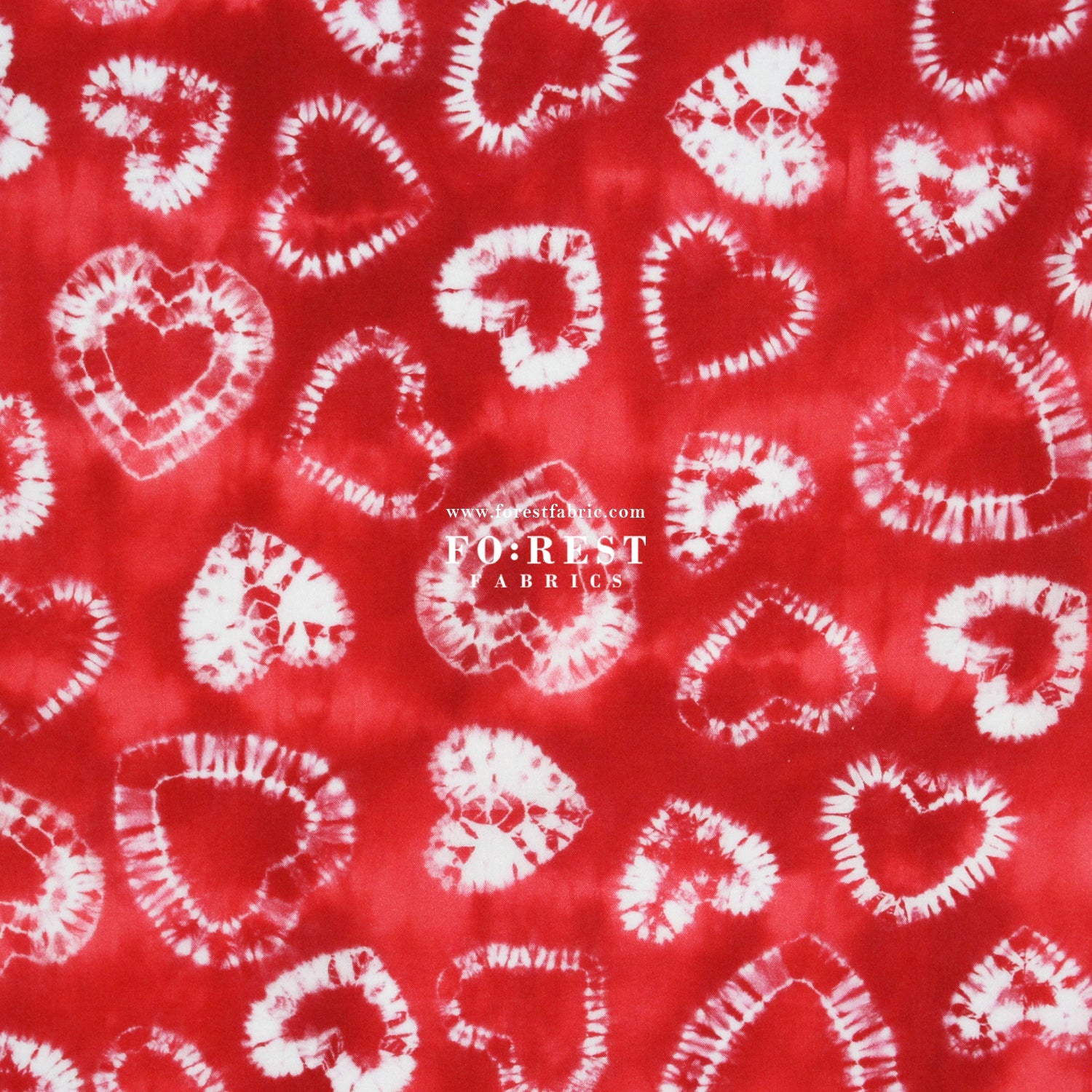 Liberty of London (Cotton Tana Lawn Fabric) - The Dye Hearts Red - FO:REST Fabric 布恩堂Liberty fabrictana lawnjapanese fabricykk zipper