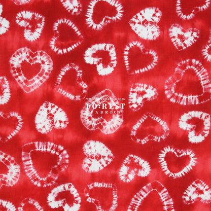 Liberty of London (Cotton Tana Lawn Fabric) - The Dye Hearts Red - FO:REST Fabric 布恩堂Liberty fabrictana lawnjapanese fabricykk zipper