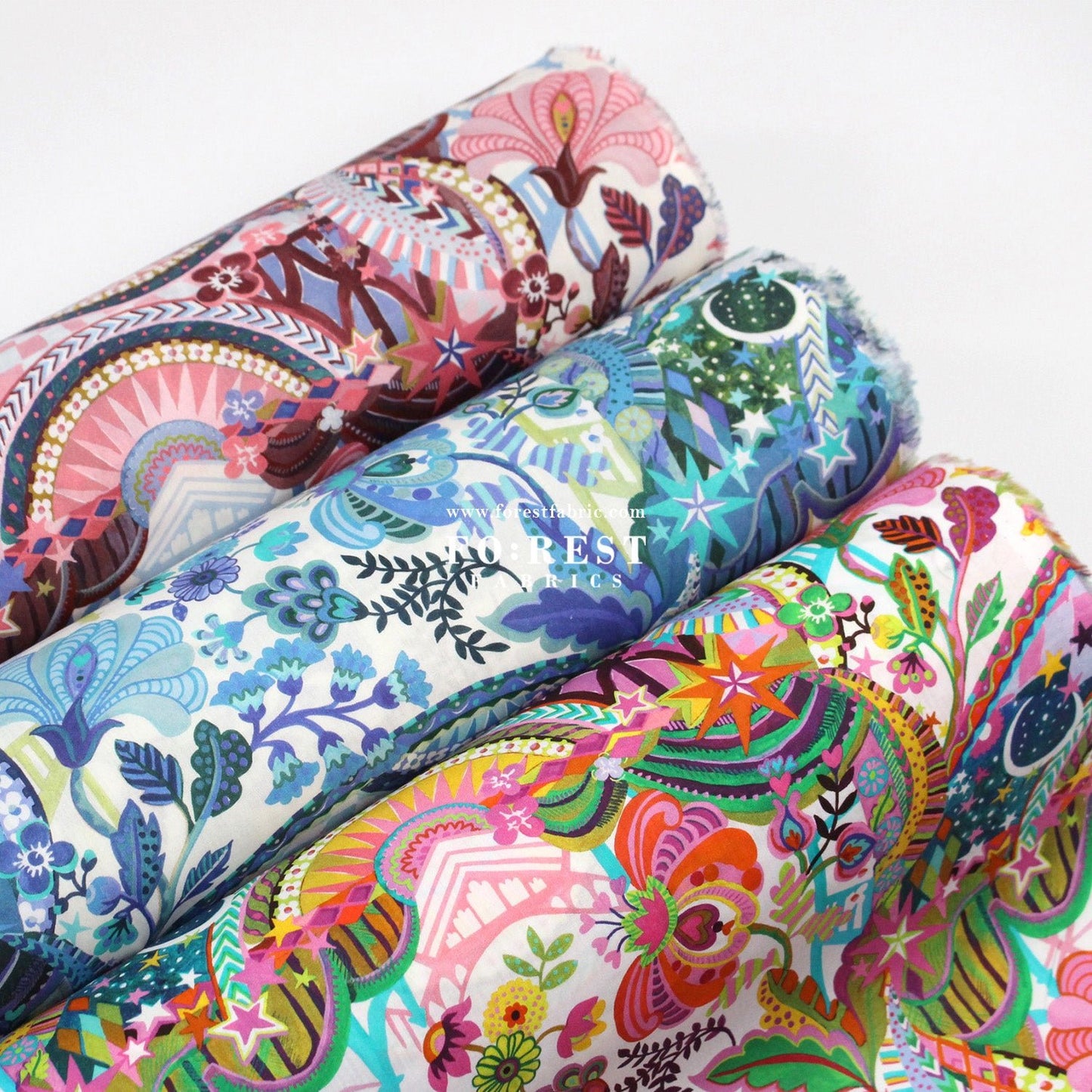 Liberty of London (Cotton Tana Lawn Fabric) - The liberty Stage - FO:REST Fabric 布恩堂Liberty fabrictana lawnjapanese fabricykk zipper