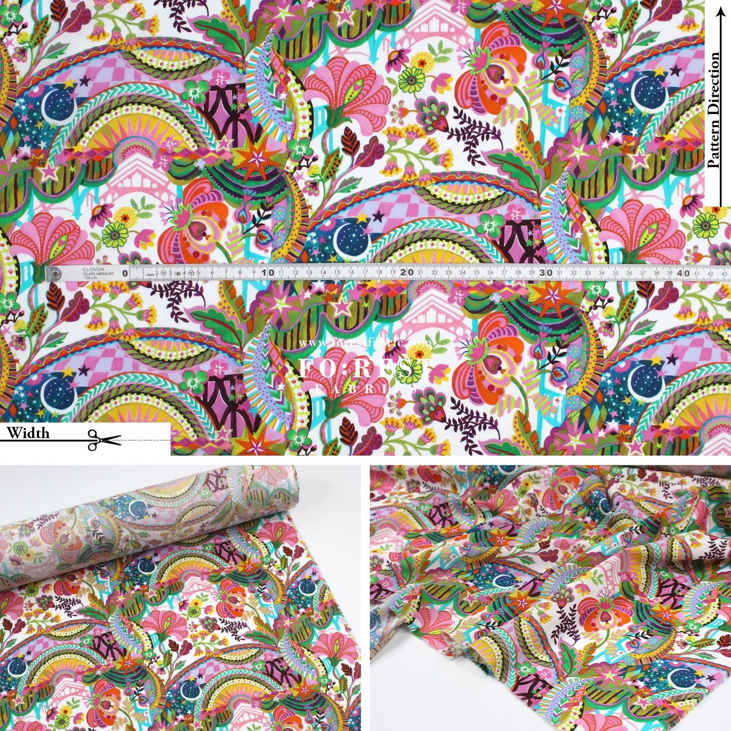 Liberty of London (Cotton Tana Lawn Fabric) - The liberty Stage - FO:REST Fabric 布恩堂Liberty fabrictana lawnjapanese fabricykk zipper