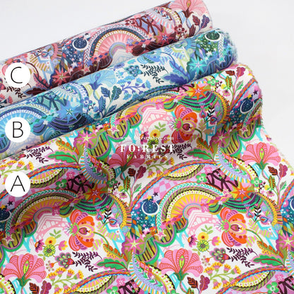 Liberty of London (Cotton Tana Lawn Fabric) - The liberty Stage - FO:REST Fabric 布恩堂Liberty fabrictana lawnjapanese fabricykk zipper