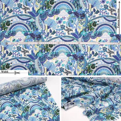 Liberty of London (Cotton Tana Lawn Fabric) - The liberty Stage - FO:REST Fabric 布恩堂Liberty fabrictana lawnjapanese fabricykk zipper