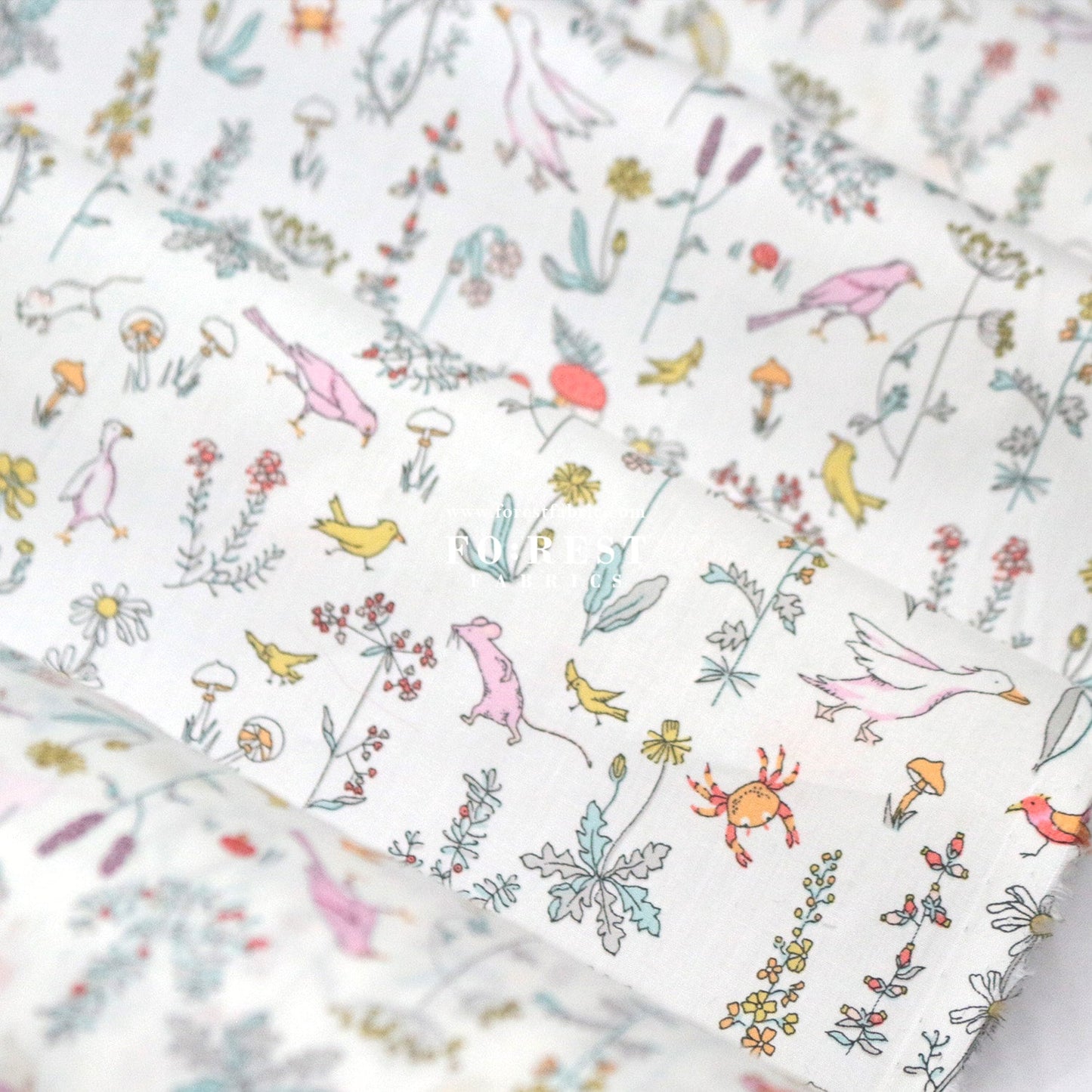 Liberty of London (Cotton Tana Lawn Fabric) - THEO A - FO:REST Fabric 布恩堂Liberty fabrictana lawnjapanese fabricykk zipper