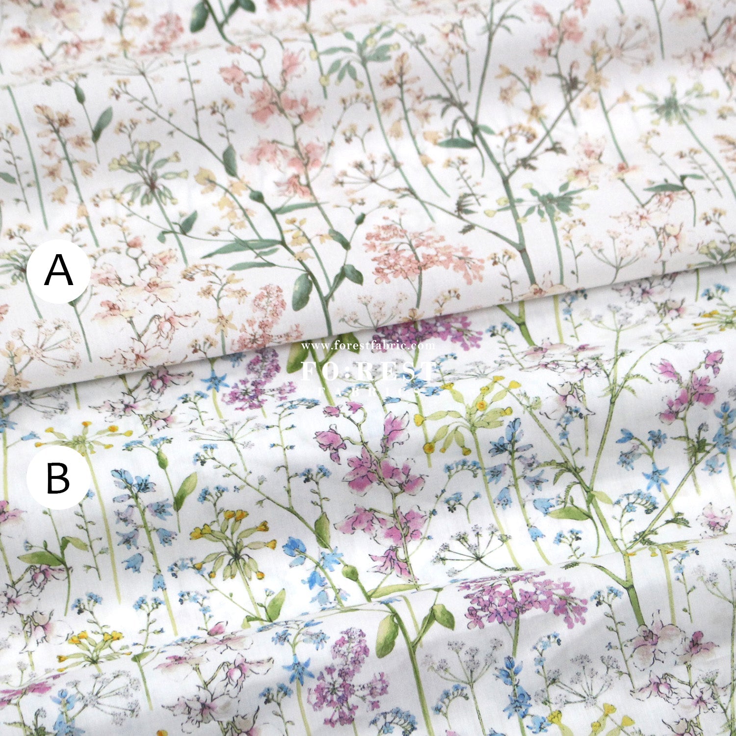 Liberty of London (Cotton Tana Lawn Fabric) - Theodora - FO:REST Fabric 布恩堂Liberty fabrictana lawnjapanese fabricykk zipper