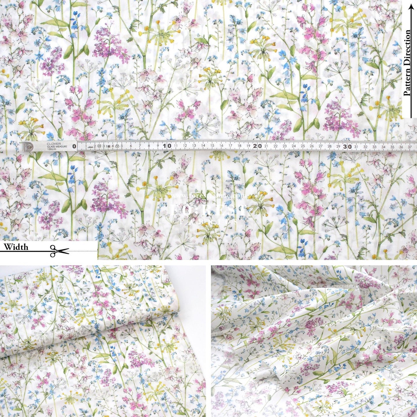 Liberty of London (Cotton Tana Lawn Fabric) - Theodora - FO:REST Fabric 布恩堂Liberty fabrictana lawnjapanese fabricykk zipper
