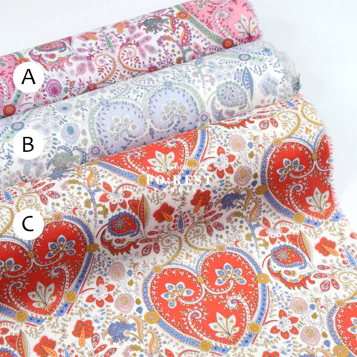 Liberty of London (Cotton Tana Lawn Fabric) - Theri kitty - FO:REST Fabric 布恩堂Liberty fabrictana lawnjapanese fabricykk zipper