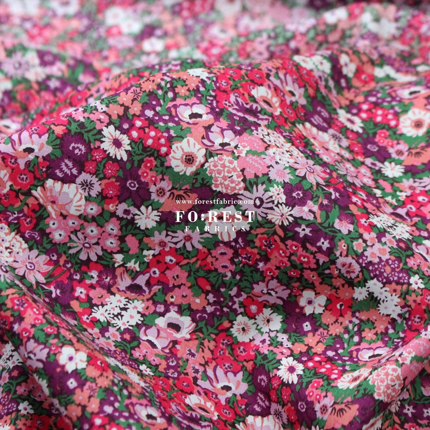 Liberty of London (Cotton Tana Lawn Fabric) - Thorpe Hill - FO:REST Fabric 布恩堂Liberty fabrictana lawnjapanese fabricykk zipper