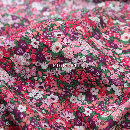 Liberty of London (Cotton Tana Lawn Fabric) - Thorpe Hill - FO:REST Fabric 布恩堂Liberty fabrictana lawnjapanese fabricykk zipper