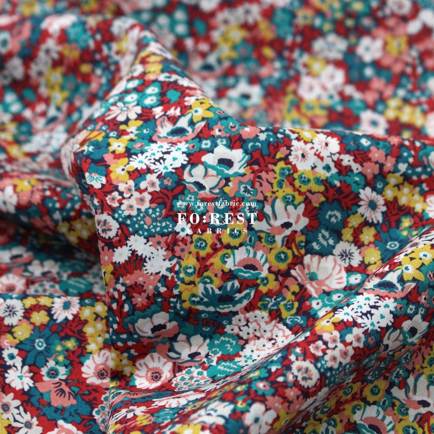 Liberty of London (Cotton Tana Lawn Fabric) - Thorpe Hill - FO:REST Fabric 布恩堂Liberty fabrictana lawnjapanese fabricykk zipper