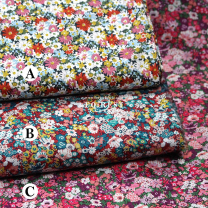 Liberty of London (Cotton Tana Lawn Fabric) - Thorpe Hill - FO:REST Fabric 布恩堂Liberty fabrictana lawnjapanese fabricykk zipper