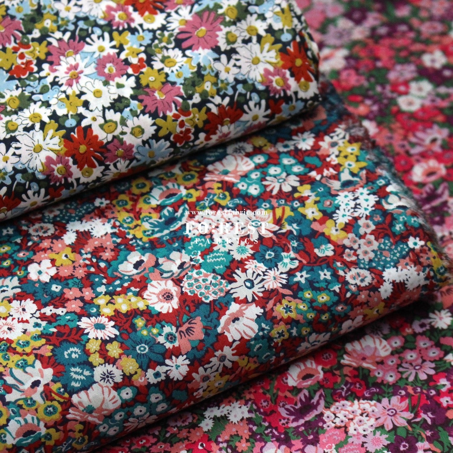 Liberty of London (Cotton Tana Lawn Fabric) - Thorpe Hill - FO:REST Fabric 布恩堂Liberty fabrictana lawnjapanese fabricykk zipper