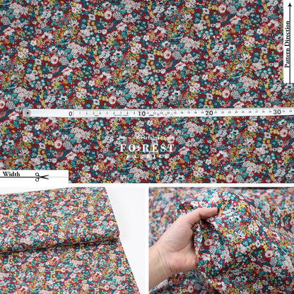 Liberty of London (Cotton Tana Lawn Fabric) - Thorpe Hill - FO:REST Fabric 布恩堂Liberty fabrictana lawnjapanese fabricykk zipper