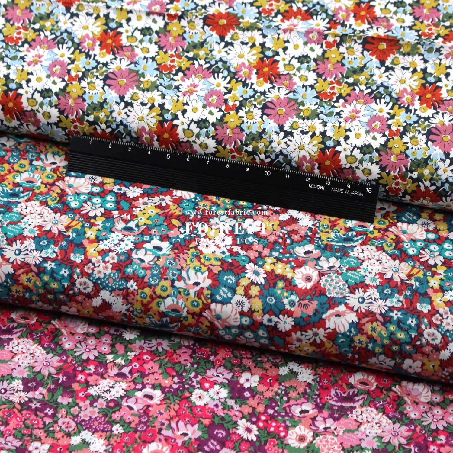 Liberty of London (Cotton Tana Lawn Fabric) - Thorpe Hill - FO:REST Fabric 布恩堂Liberty fabrictana lawnjapanese fabricykk zipper