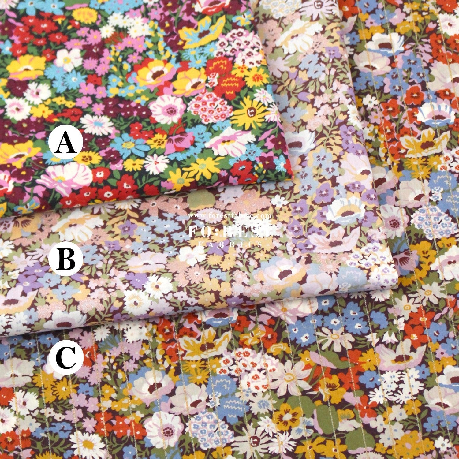 Liberty of London (Cotton Tana Lawn Fabric) - Thorpe - FO:REST Fabric 布恩堂Liberty fabrictana lawnjapanese fabricykk zipper