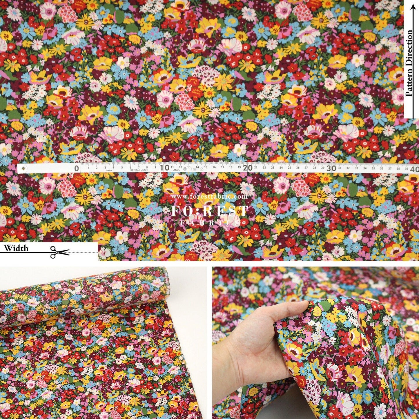Liberty of London (Cotton Tana Lawn Fabric) - Thorpe - FO:REST Fabric 布恩堂Liberty fabrictana lawnjapanese fabricykk zipper