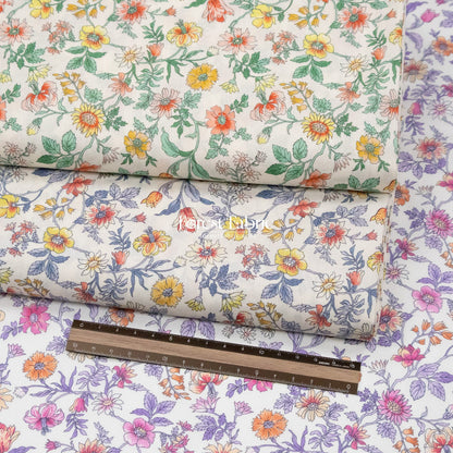 Liberty of London (Cotton Tana Lawn Fabric) - Tiger Lily - FO:REST Fabric 布恩堂Liberty fabrictana lawnjapanese fabricykk zipper