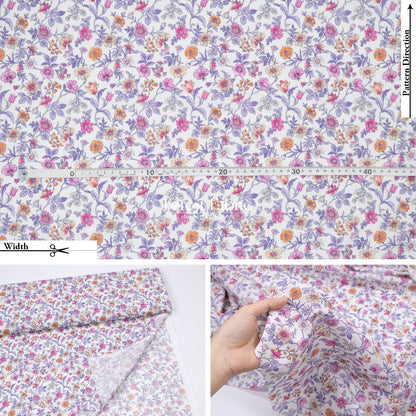 Liberty of London (Cotton Tana Lawn Fabric) - Tiger Lily - FO:REST Fabric 布恩堂Liberty fabrictana lawnjapanese fabricykk zipper