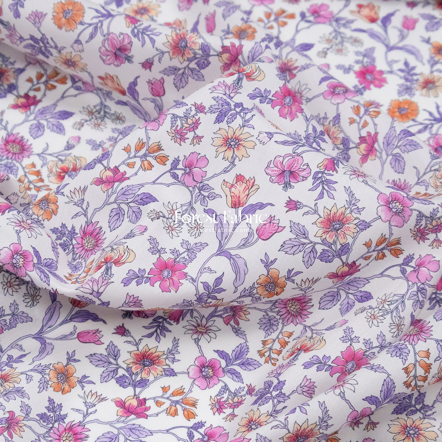 Liberty of London (Cotton Tana Lawn Fabric) - Tiger Lily - FO:REST Fabric 布恩堂Liberty fabrictana lawnjapanese fabricykk zipper