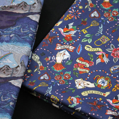 Liberty of London (Cotton Tana Lawn Fabric) - True Love - FO:REST Fabric 布恩堂Liberty fabrictana lawnjapanese fabricykk zipper