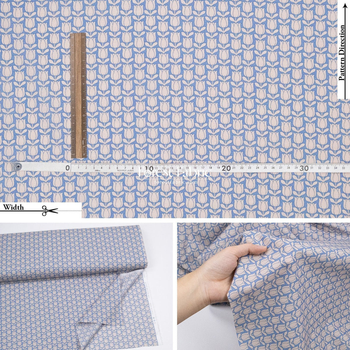 Liberty of London (Cotton Tana Lawn Fabric) - Tulipomania - FO:REST Fabric 布恩堂Liberty fabrictana lawnjapanese fabricykk zipper