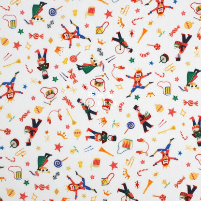 Liberty of London (Cotton Tana Lawn Fabric) - Tumbling toys MILKY - FO:REST Fabric 布恩堂Liberty fabrictana lawnjapanese fabricykk zipper