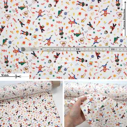 Liberty of London (Cotton Tana Lawn Fabric) - Tumbling toys MILKY - FO:REST Fabric 布恩堂Liberty fabrictana lawnjapanese fabricykk zipper