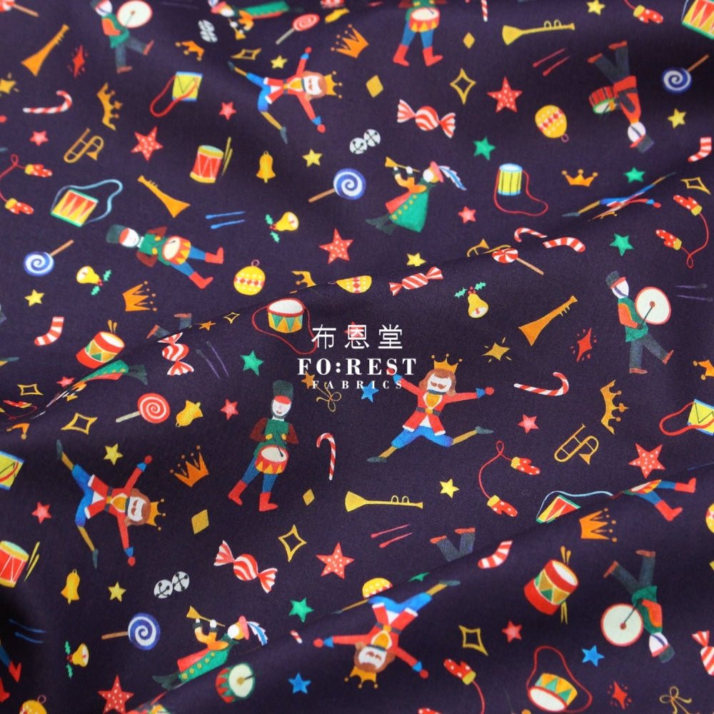 Liberty of London (Cotton Tana Lawn Fabric) - Tumbling toys PURPLE - FO:REST Fabric 布恩堂Liberty fabrictana lawnjapanese fabricykk zipper